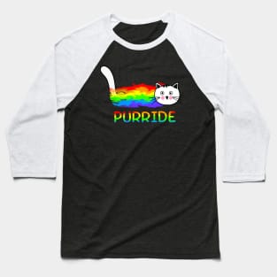 Purride LGBT Cat Baseball T-Shirt